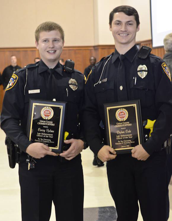 Corey Helms and Dylan Cole - Officers of The Year 2018